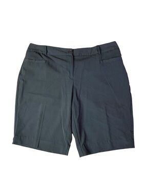 Courtenay Dark Olive Brown Dress Shorts Size 18W